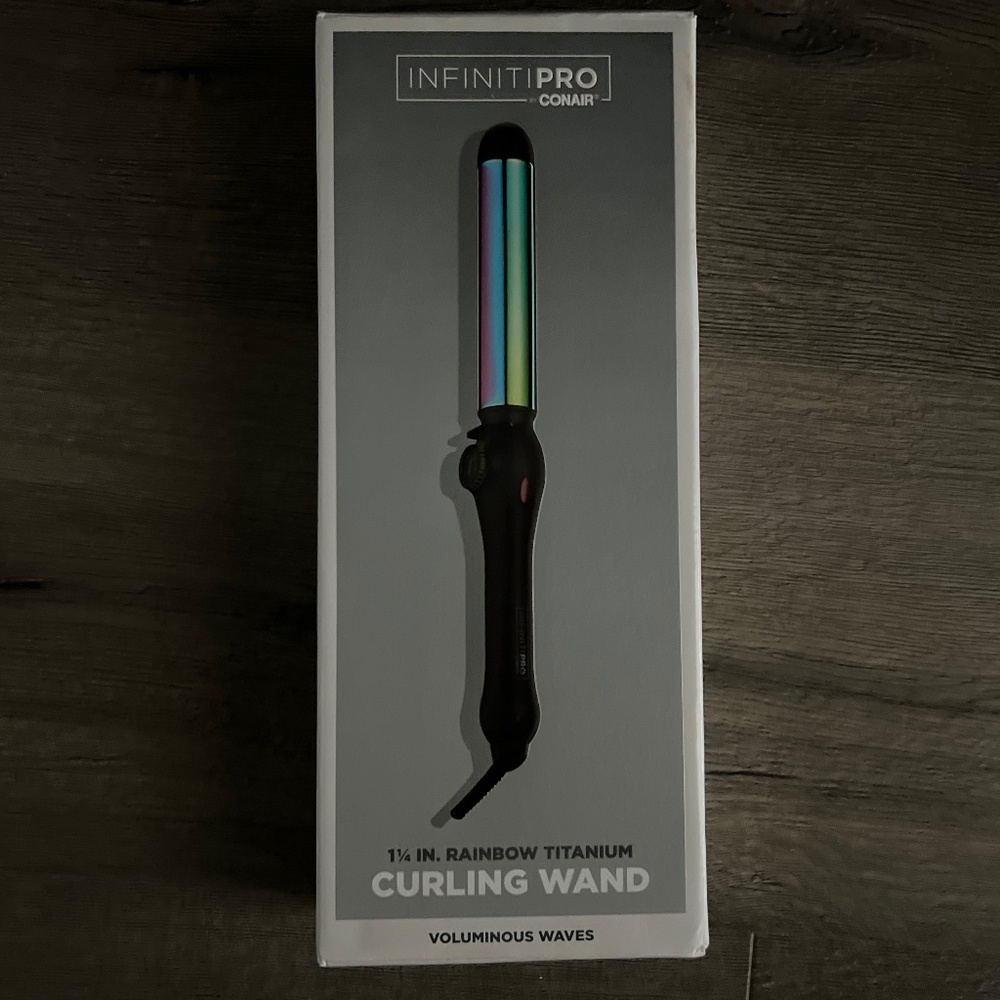 InfinitiPRO by Conair Rainbow Titanium 1¼-inch Curling Wand